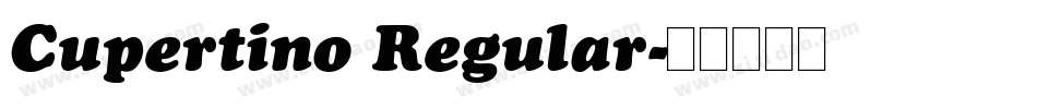 Cupertino Regular字体转换